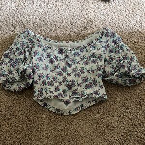For Love and Lemons floral blouse